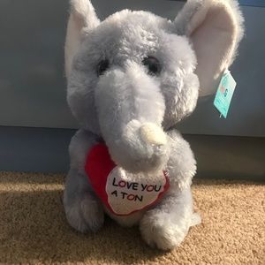 Hug me elephant with heart